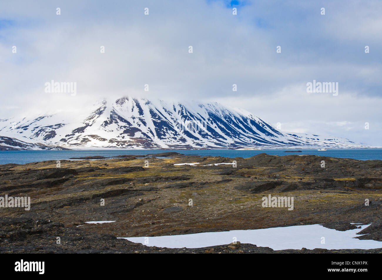 Exploring the Lerneroyane or Lerner Islands, Svalbard Archipelago, Norway, Svalbard, Lerneroyan Stock Photo