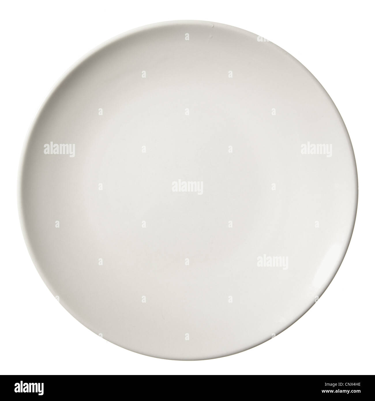 Dinner plate isolated over white background Stock Photo