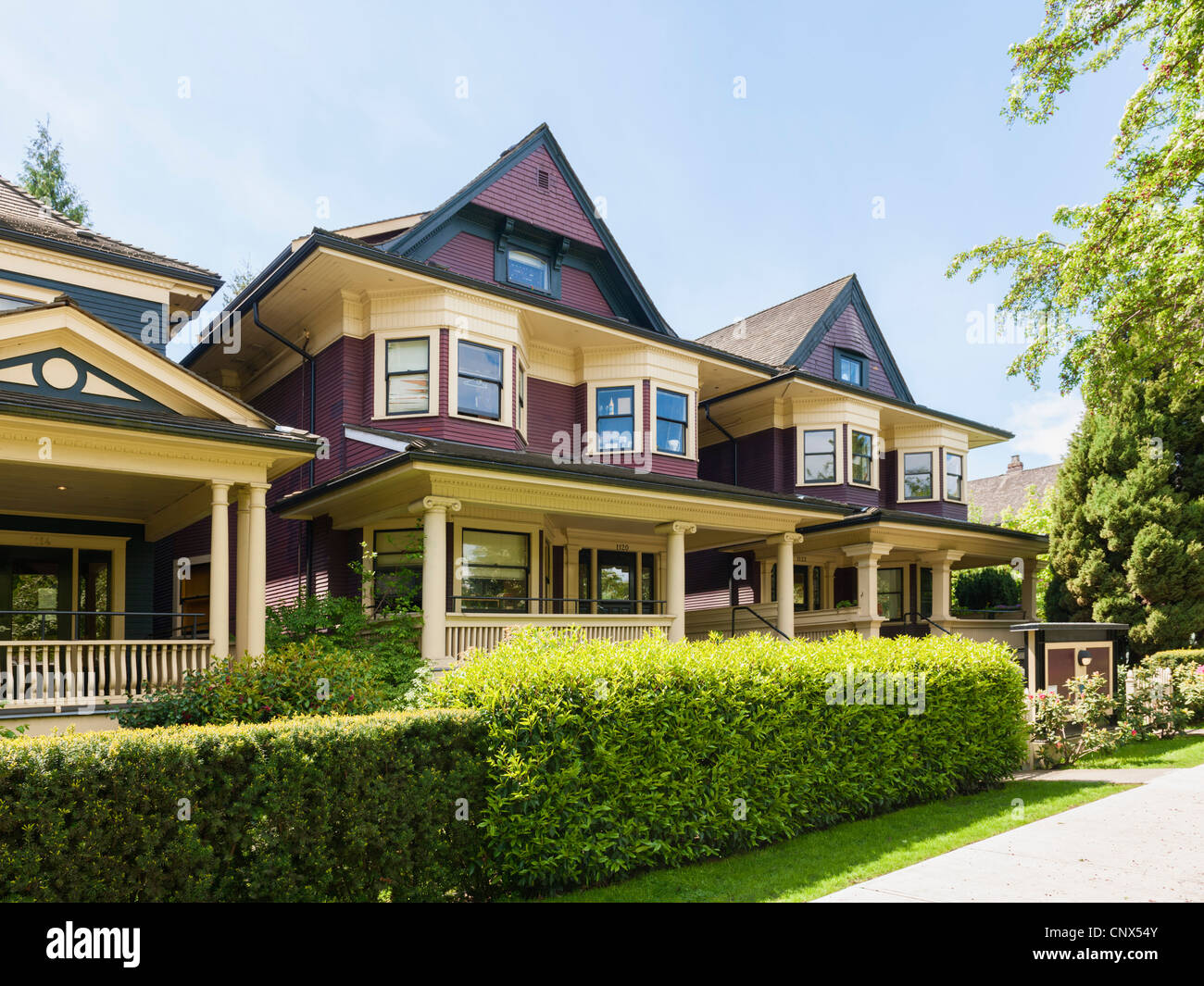 Mole Hill houses, Vancouver Stock Photo