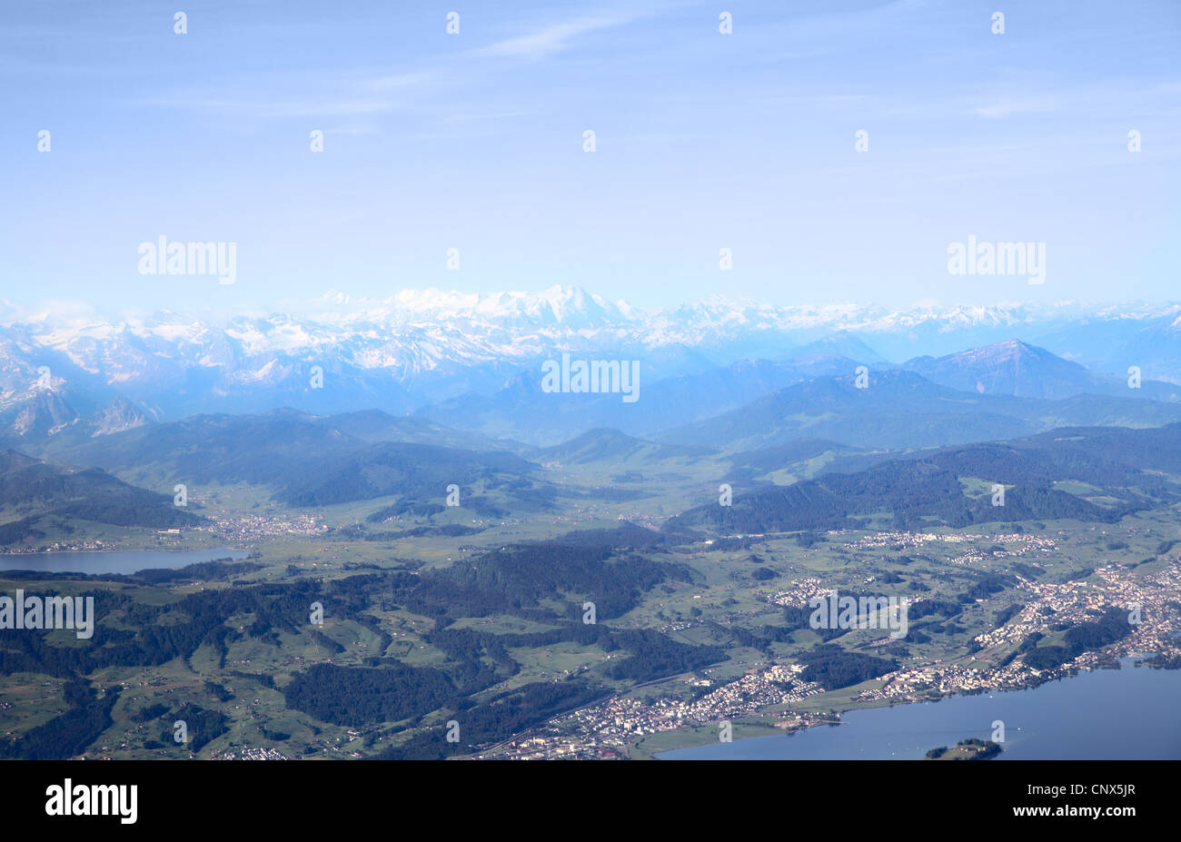 Aerial view swiss alps mountain hi-res stock photography and images - Alamy