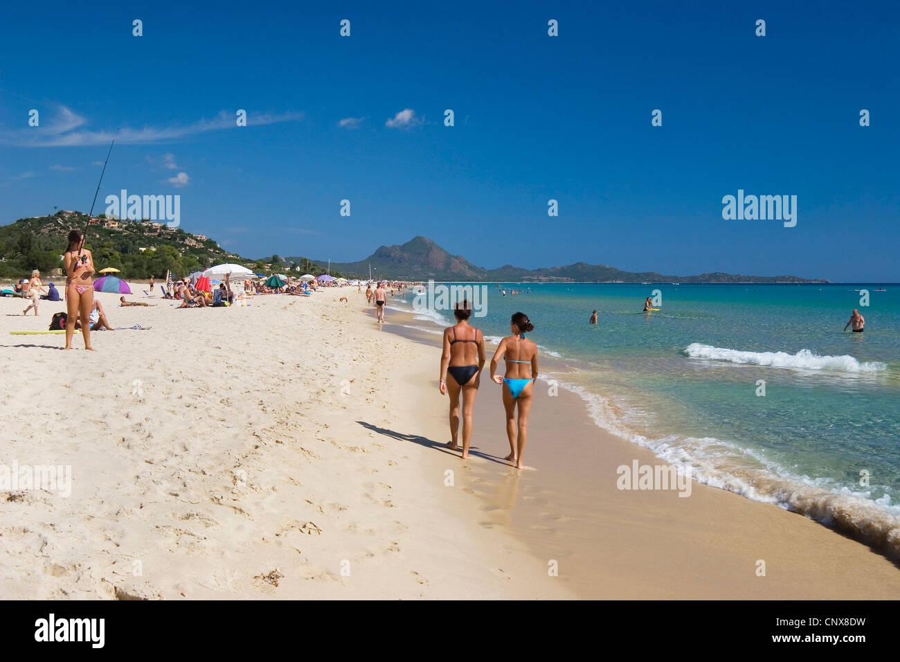 Sandy Beach Of Monte Nai At Costa Rei Stock Photos Sandy