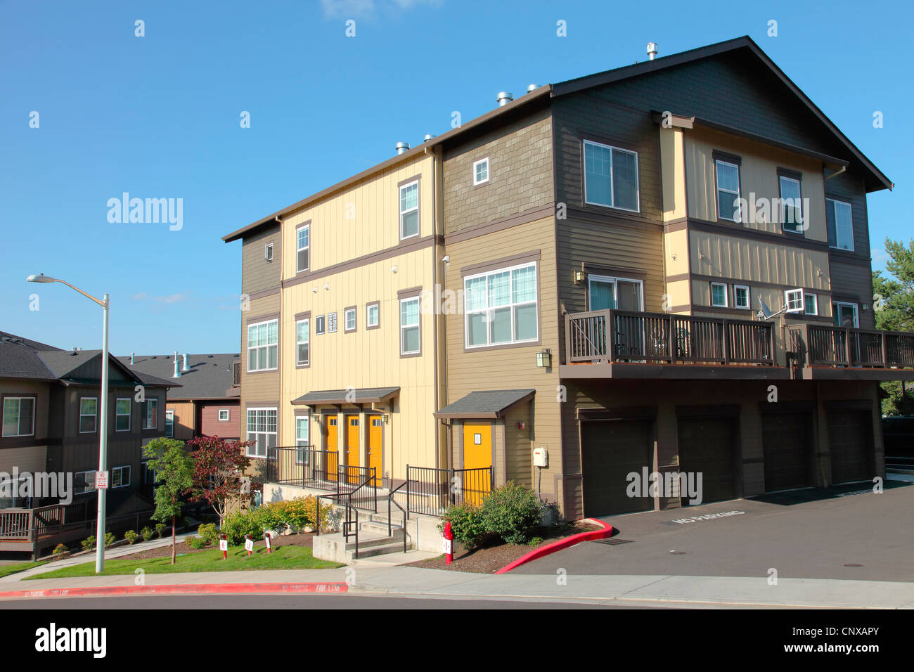 New condominiums, Oregon Stock Photo Alamy