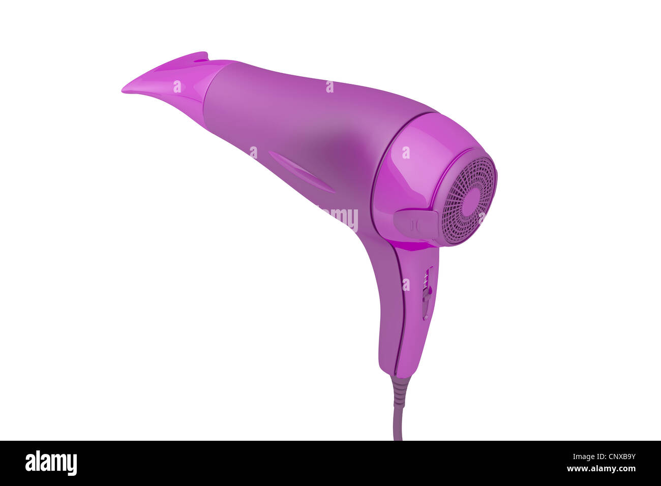 Modern hair dryer isolated on white Stock Photo Alamy