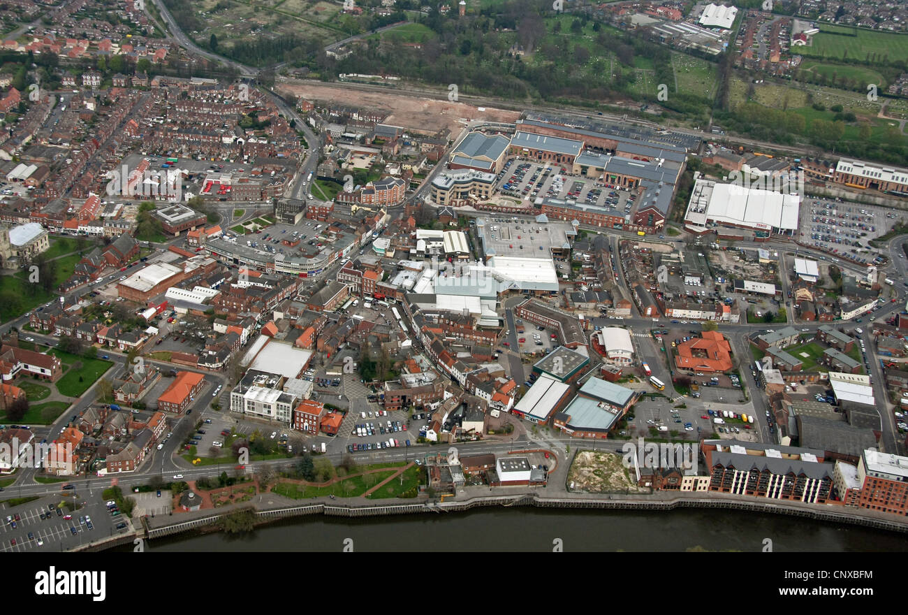 aerial view of Gainsborough, Lincolnshire Stock Photo Alamy