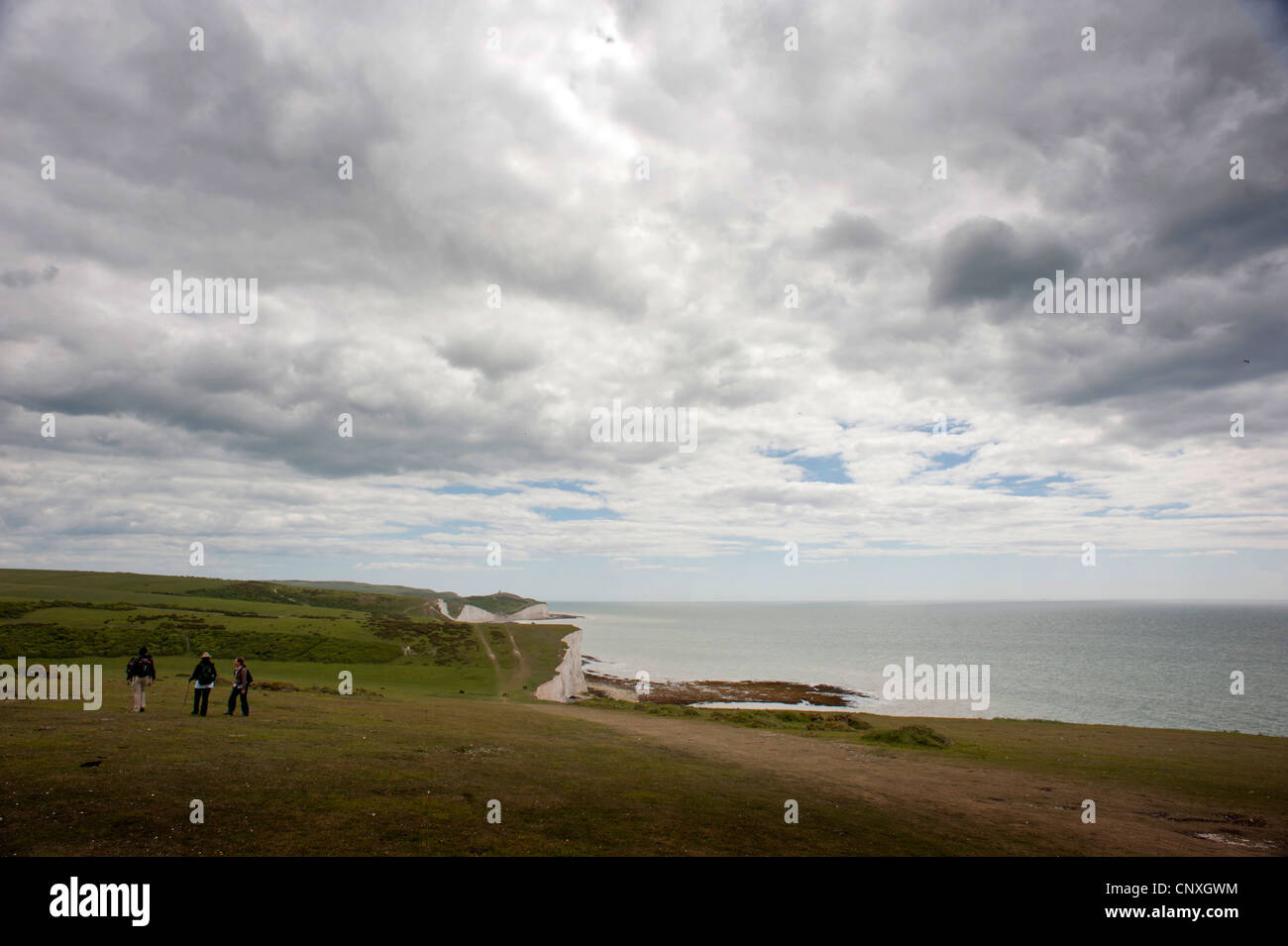 Cuckmere Haven in East Sussex Stock Photo