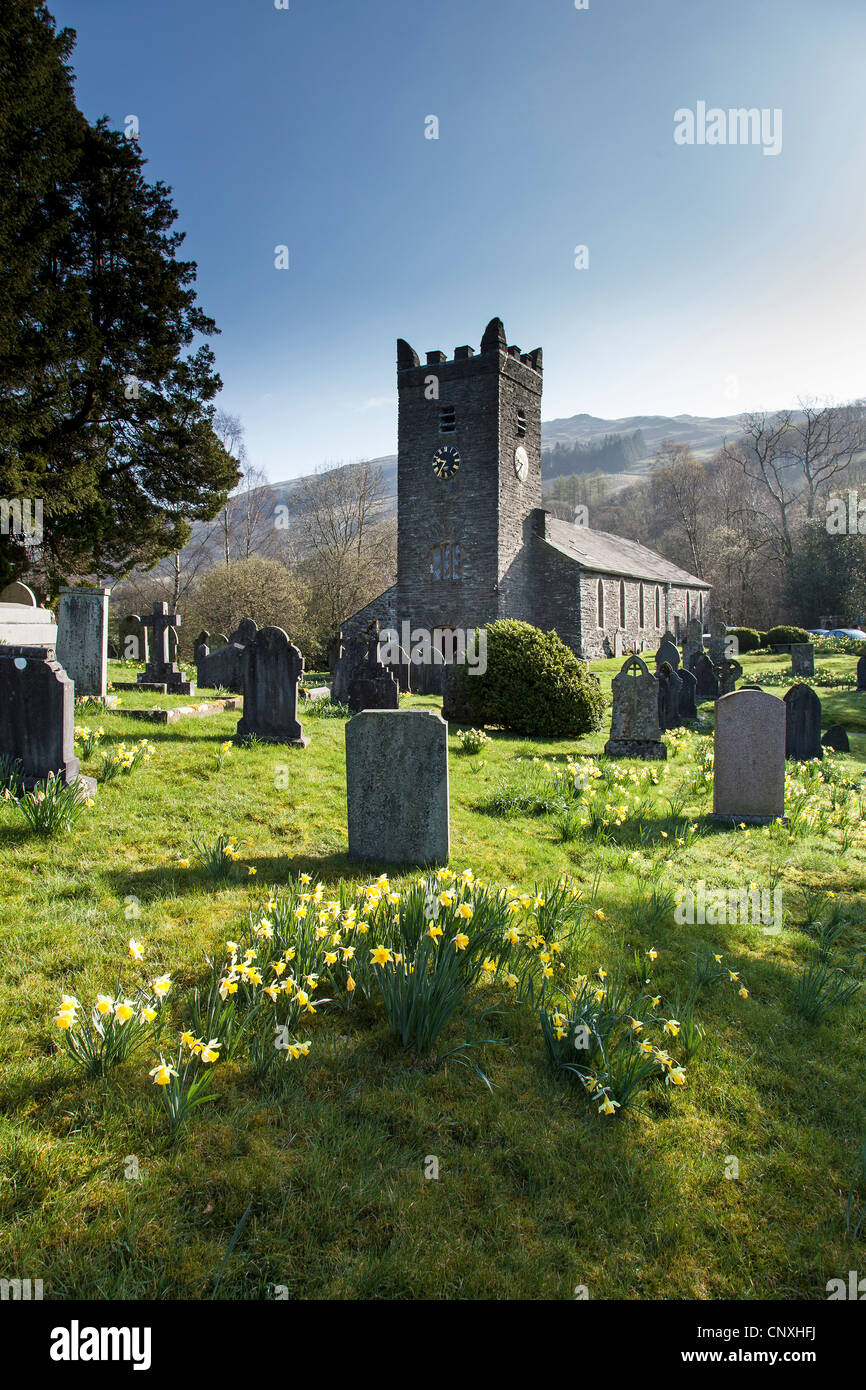 Jesus Church, Troutbeck, Lake district National Park, Cumbria Stock