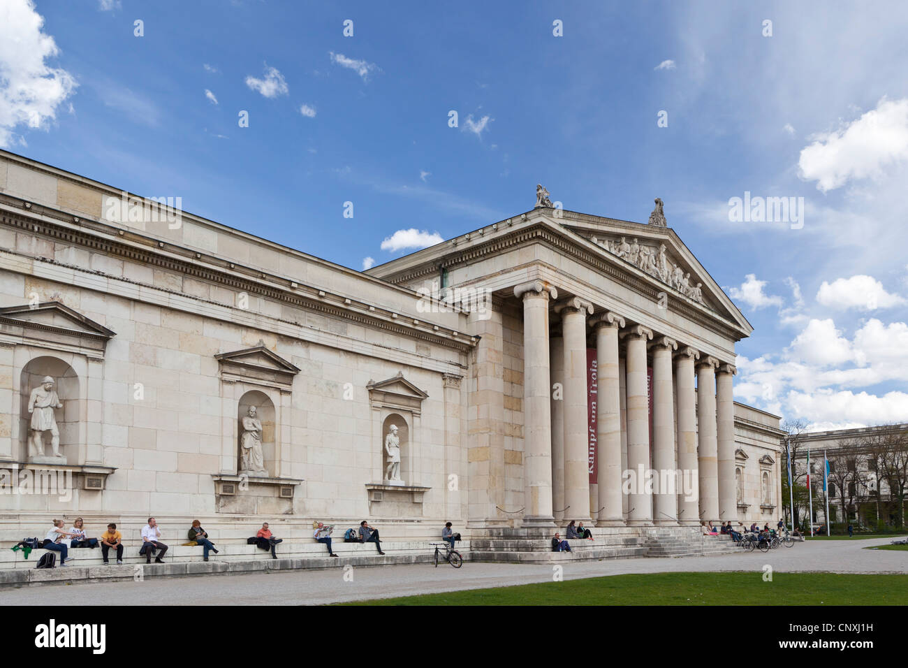 Glyptothek at the Königsplatz, Munich, Bavaria, Germany, Europe Stock ...