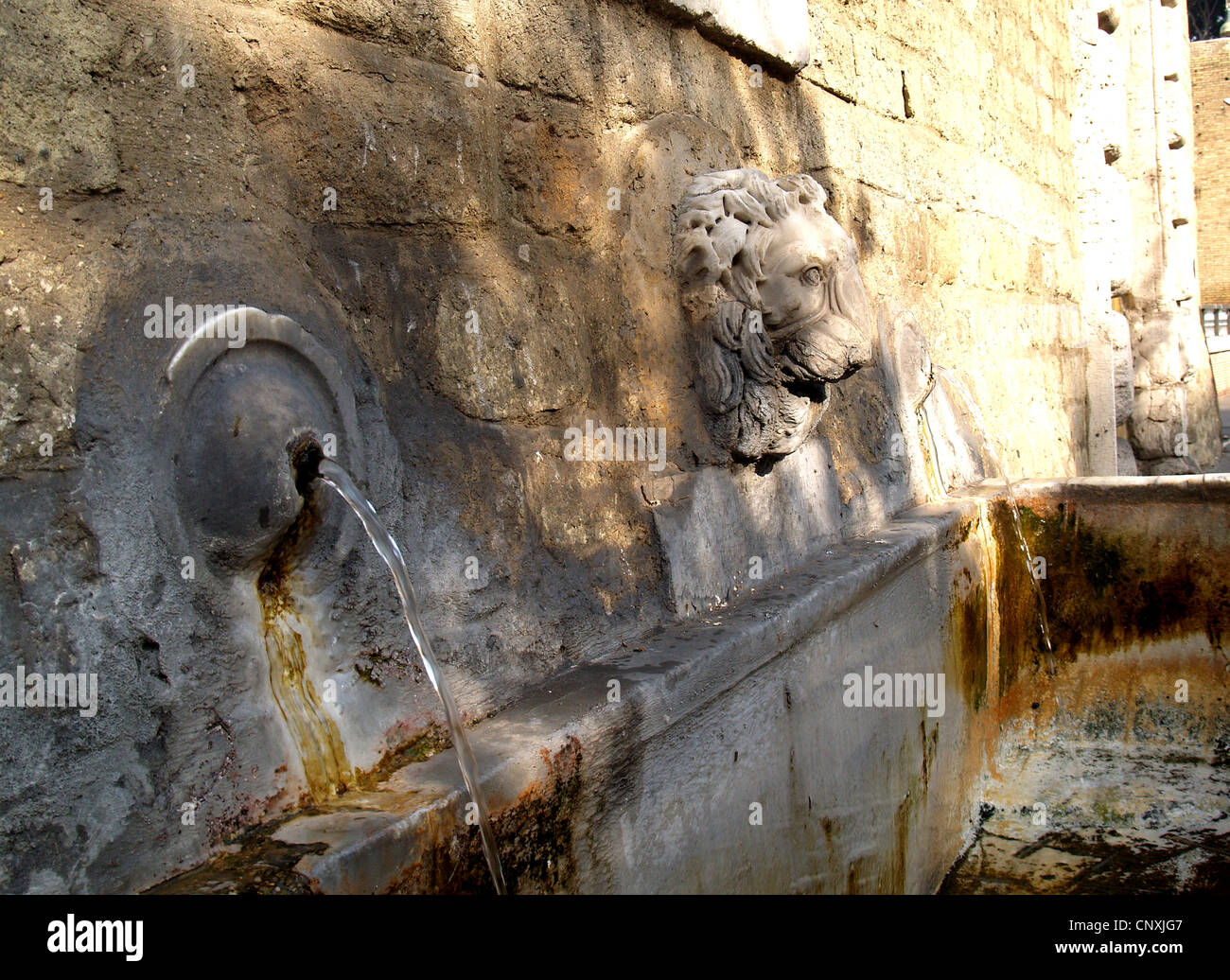 Lion head drinking fountains outside Vatican,Rome Stock Photo - Alamy