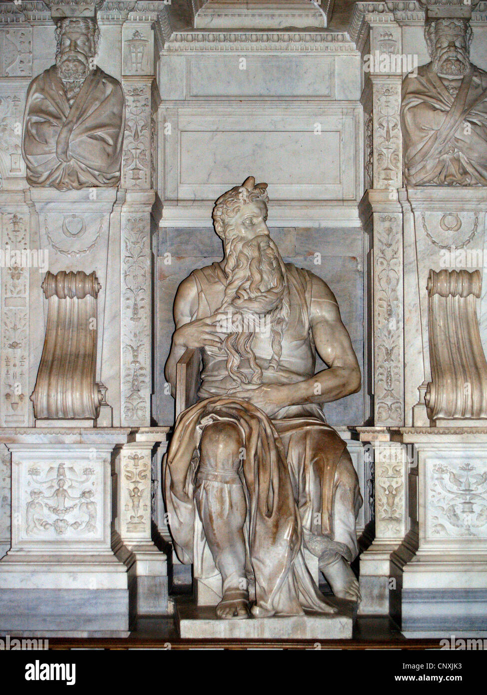 Michelangelo S Moses In The Church Of St Pietro In Vincoli Rome Stock Photo Alamy