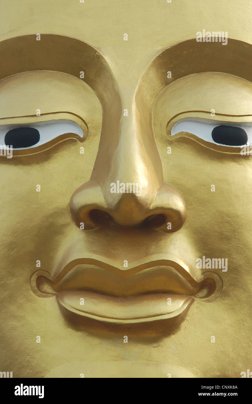 Buddha statue at Wat Khao Phra Bat in Pattaya, Thailand. Stock Photo