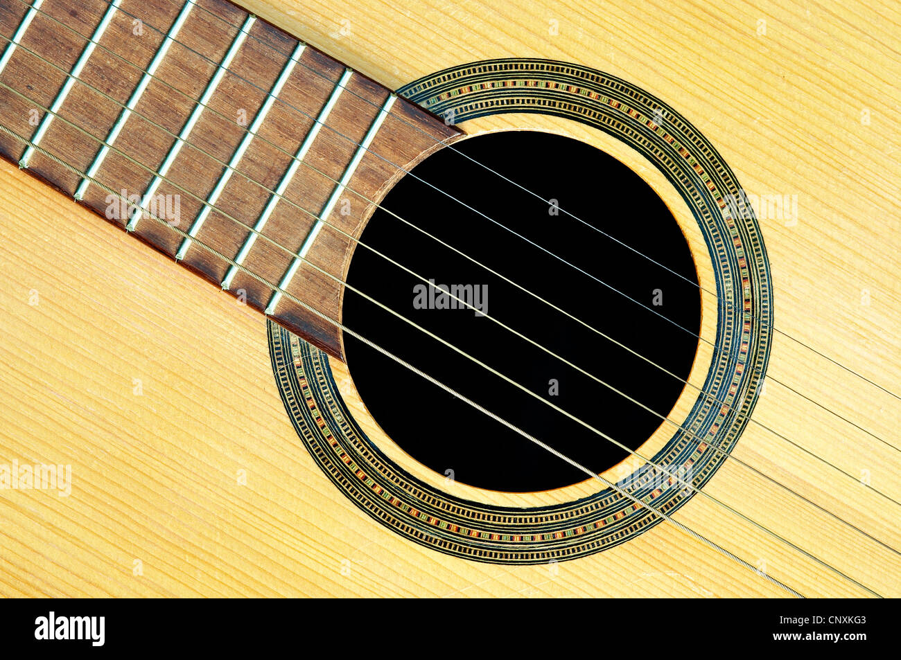 acoustic guitar - resonant Stock Photo