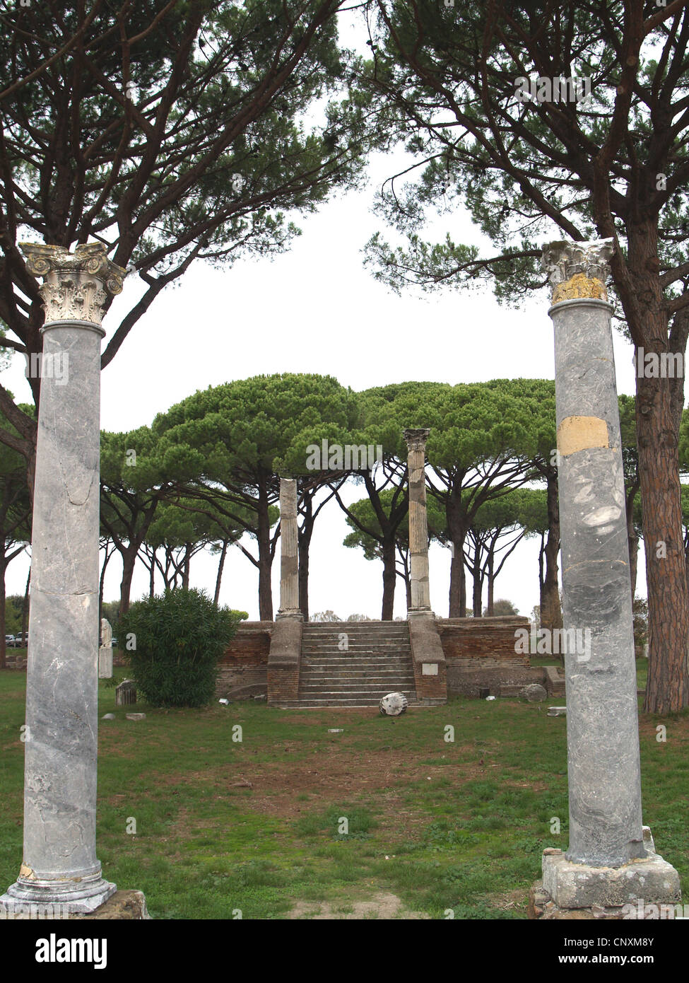Square of the Guilds,Ostia Antica,Rome Stock Photo