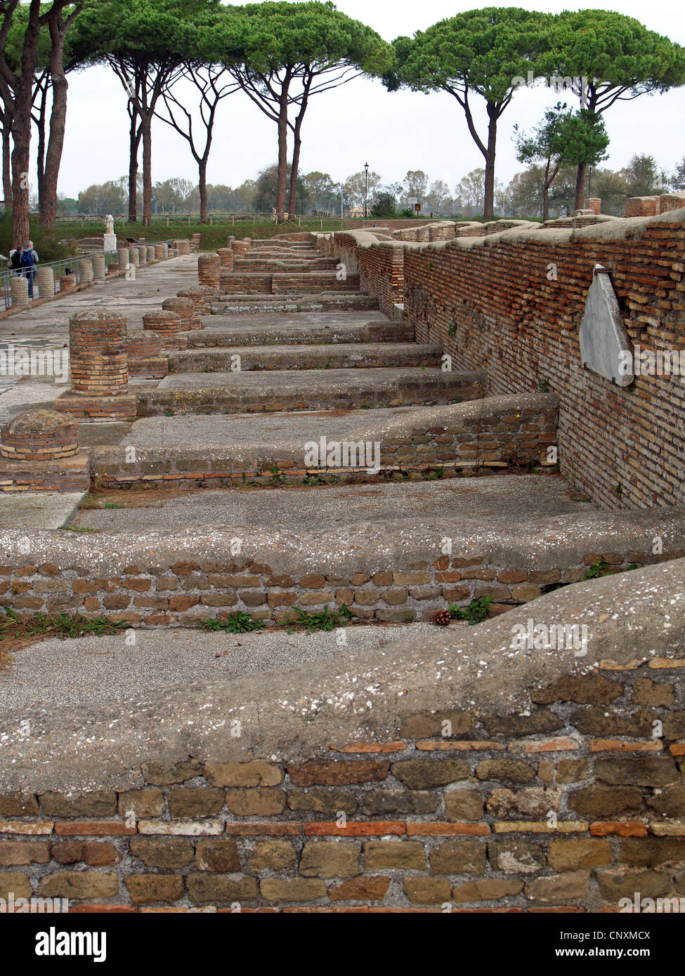Warehouses,Square of the Guilds,Ostia Antica,Rome Stock Photo