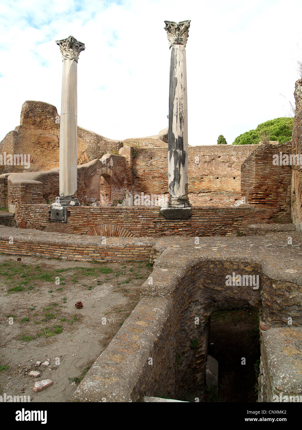 Roman ruins at Ostia Antica, Rome Stock Photo - Alamy