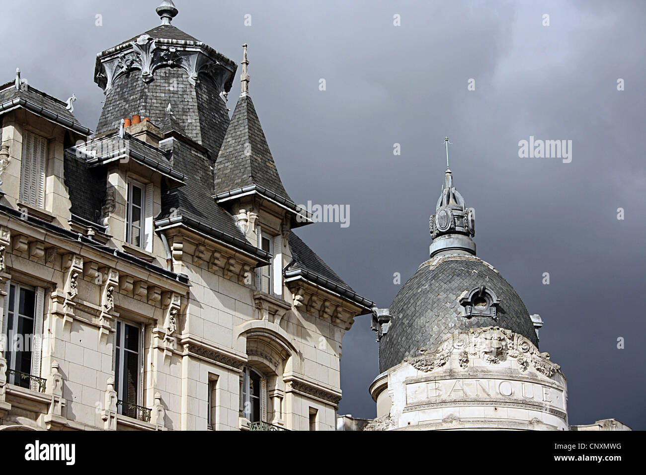 Roofscape, Place du Martroi, Orléans, France Stock Photo Alamy