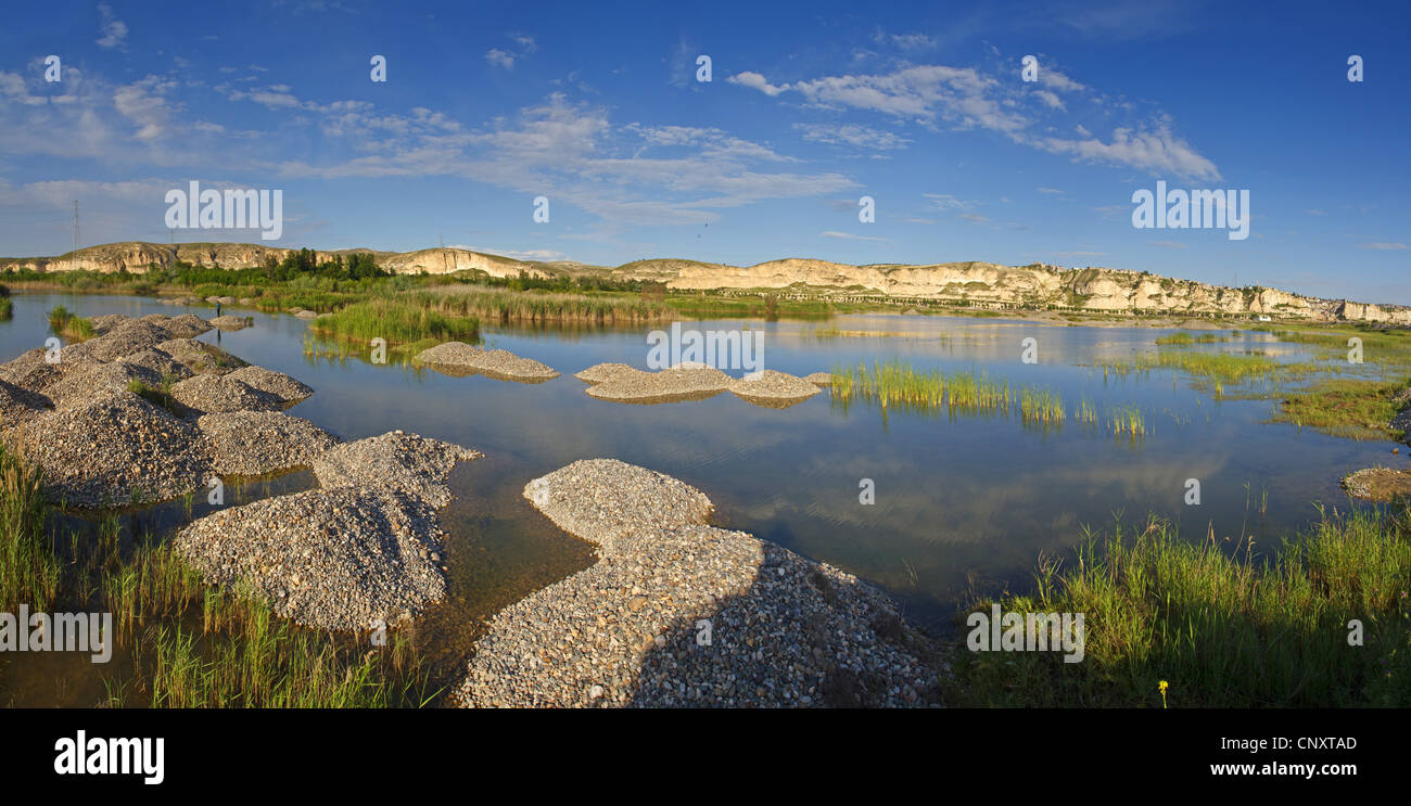 Birecik Gravel Pits, Turkey, Sanliurfa, Birecik Gravel Pits, Birecik Stock Photo