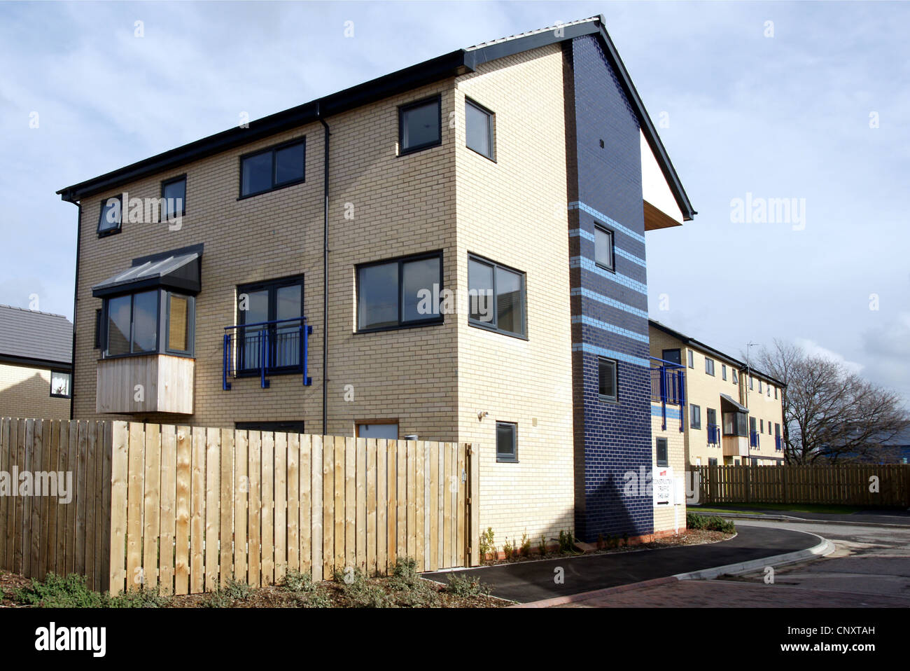 eco-friendly housing, Kingston upon Hull, Stock Photo