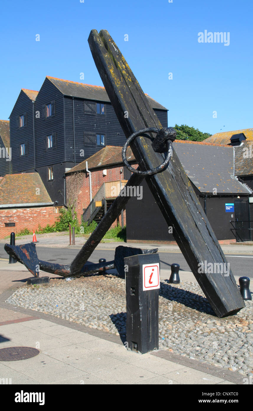 Anchor Quayside Rye East Sussex England Uk Stock Photo - Alamy