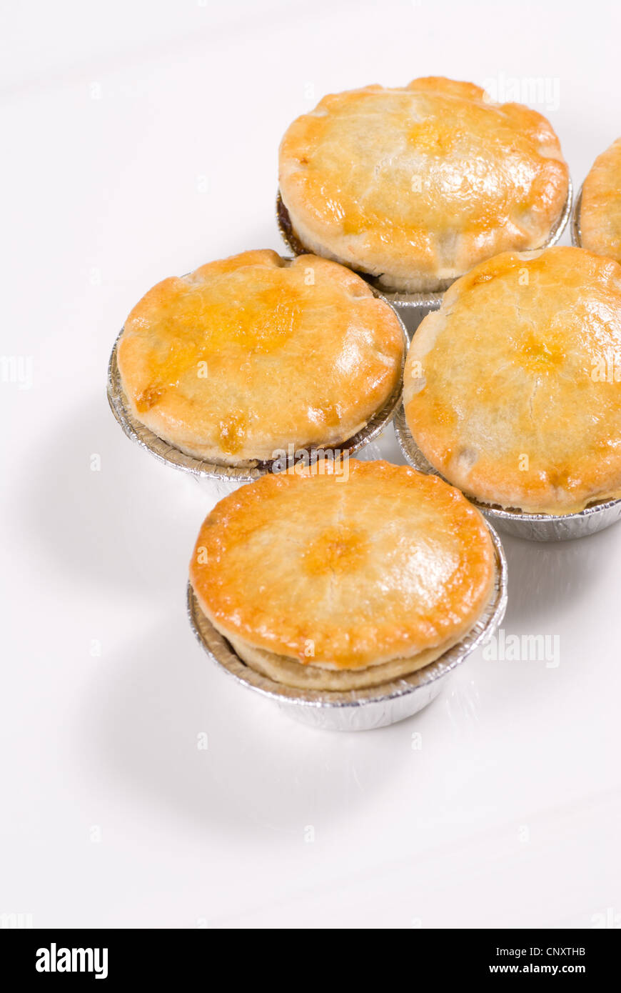 Traditional English meat peas freshly baked Stock Photo Alamy