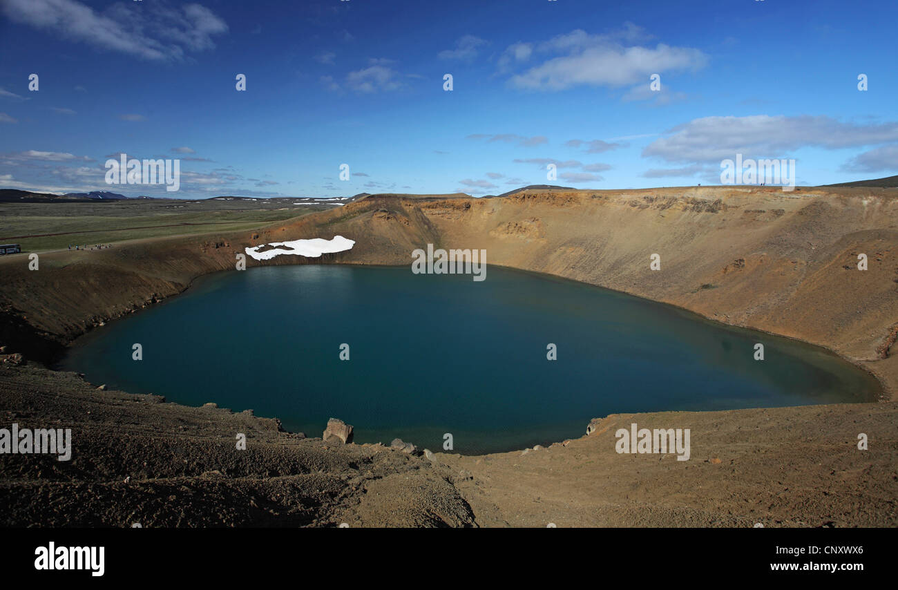 Viti crater lake , Iceland, Krafla, Myvatn Stock Photo