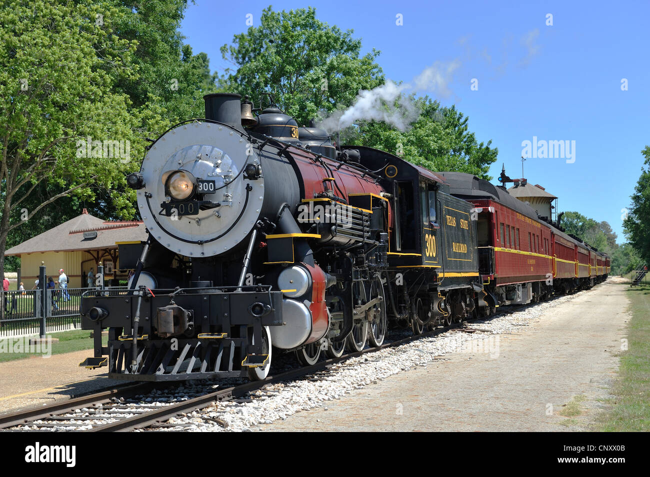 Engine 300, Texas State Railroad, Palestine, TX 120421 30326 Stock Photo
