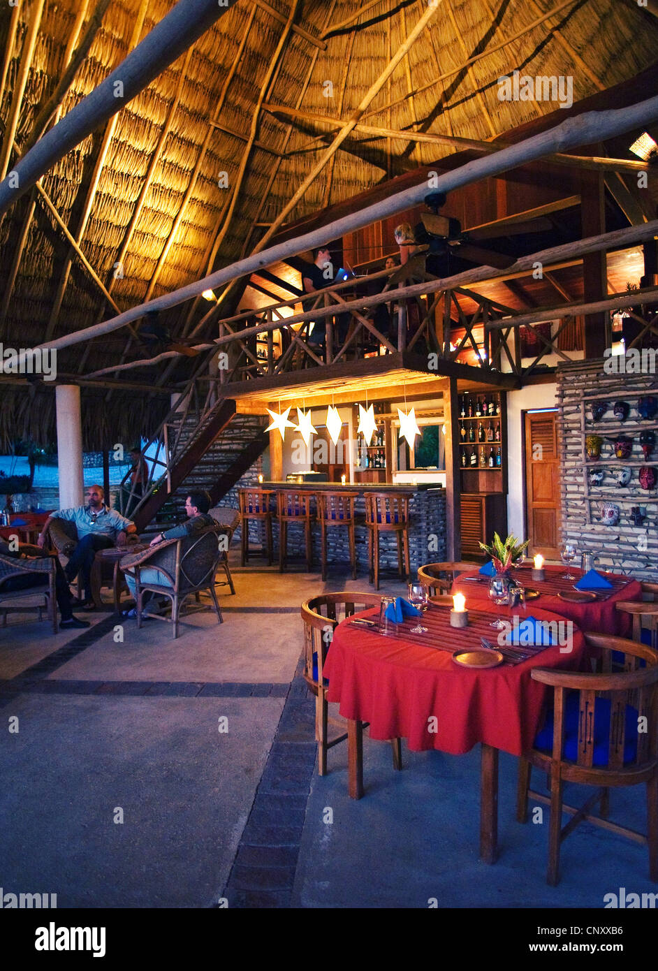 Restaurant/bar at Francis Ford Coppola's La Lancha Stock Photo
