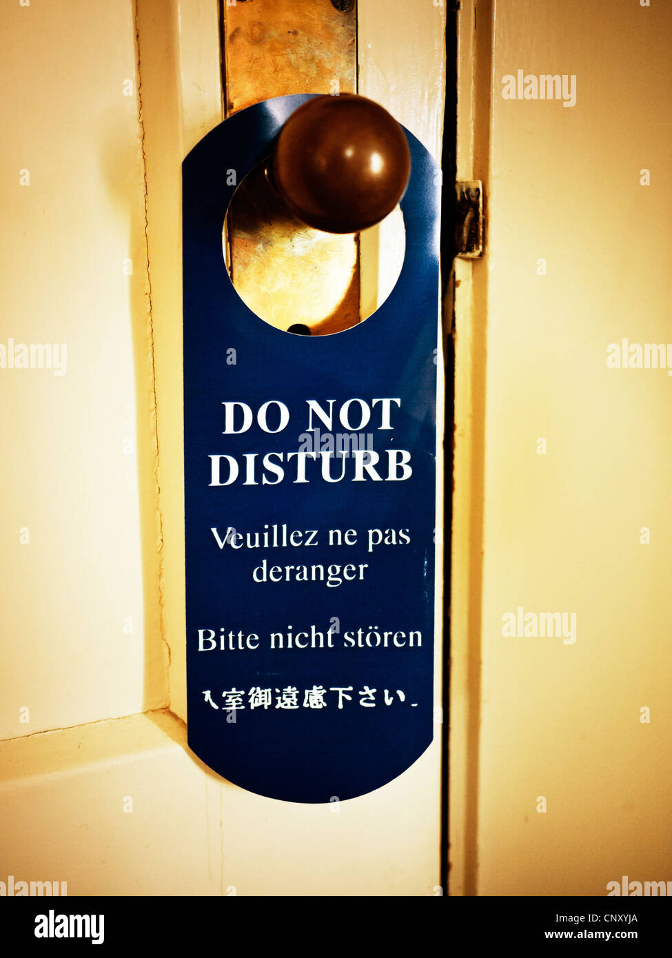 Do not disturb Stock Photo Alamy