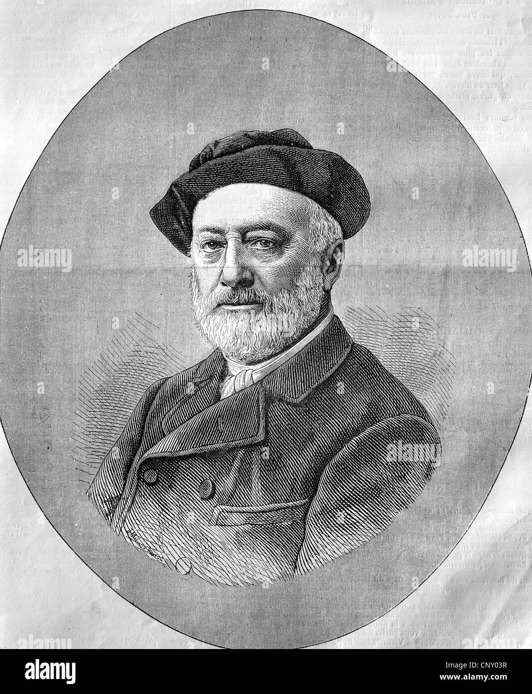 Gallait Louis (1810-1887), Belgian painter Stock Photo