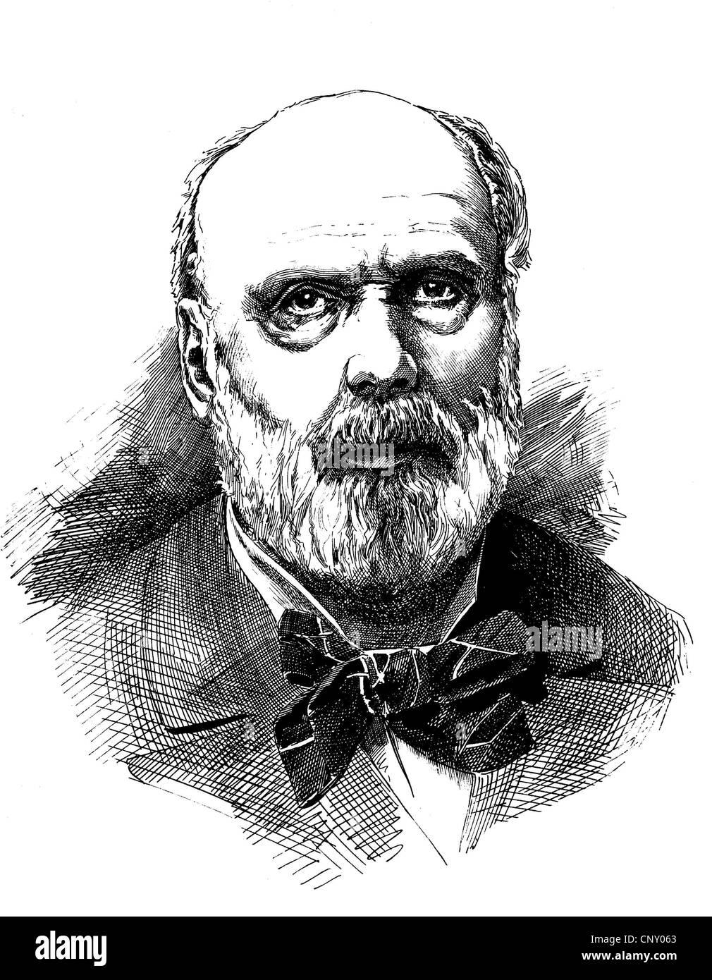 Francois Paul Jules Grevy, 1807 - 1891, French Minister of State from 1879 - 1887, historical woodcut, circa 1888 Stock Photo