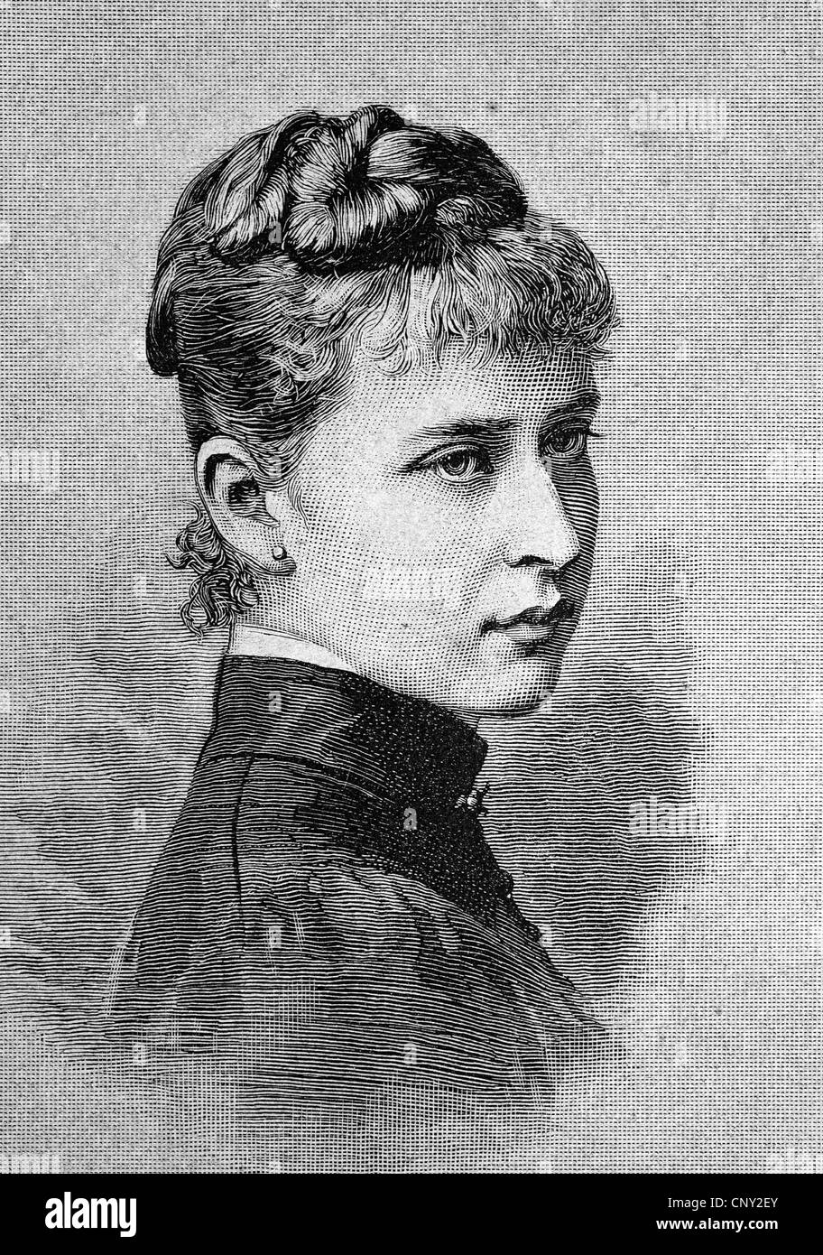 Princess Elisabeth Alexandra Luise Alice of Hesse-Darmstadt and by Rhine, Grand Duchess Elizaveta Fyodorovna Romanova, 1864 - 19 Stock Photo
