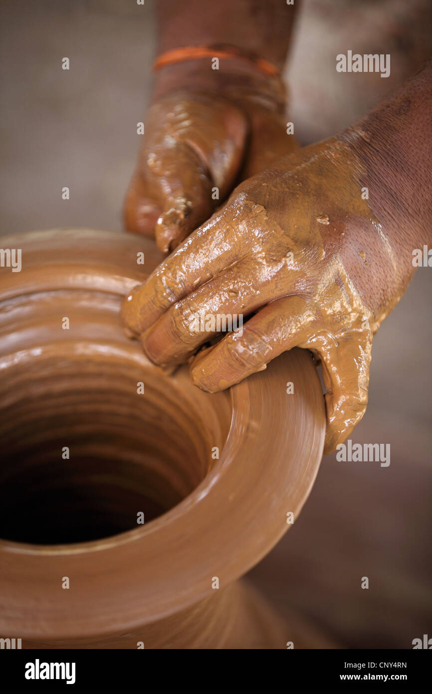 Pottery in making South India Stock Photo Alamy