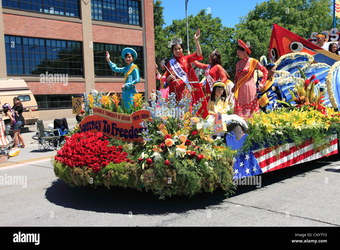 PORTLAND JUNE 12 Rose Festival annual parade through downtown June