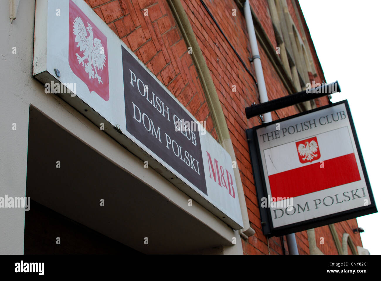 A Polish social club in Northampton uk Stock Photo