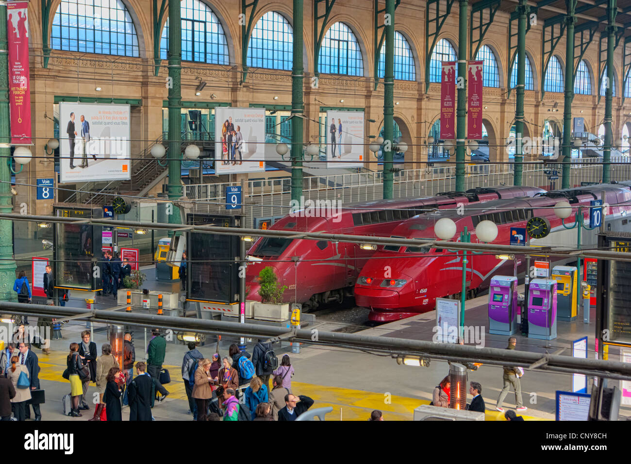 Gare Du Nord train station, Paris Stock Photo Alamy