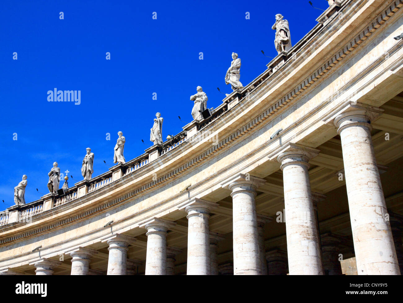 Bernini's Colonnade at the Vatican Stock Photo