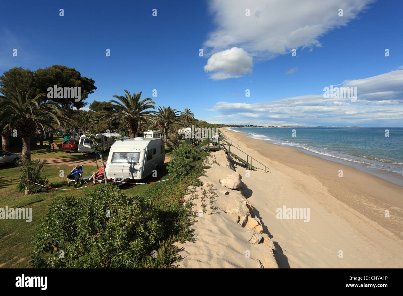 Caravan site spain beach hi-res stock photography and images - Alamy