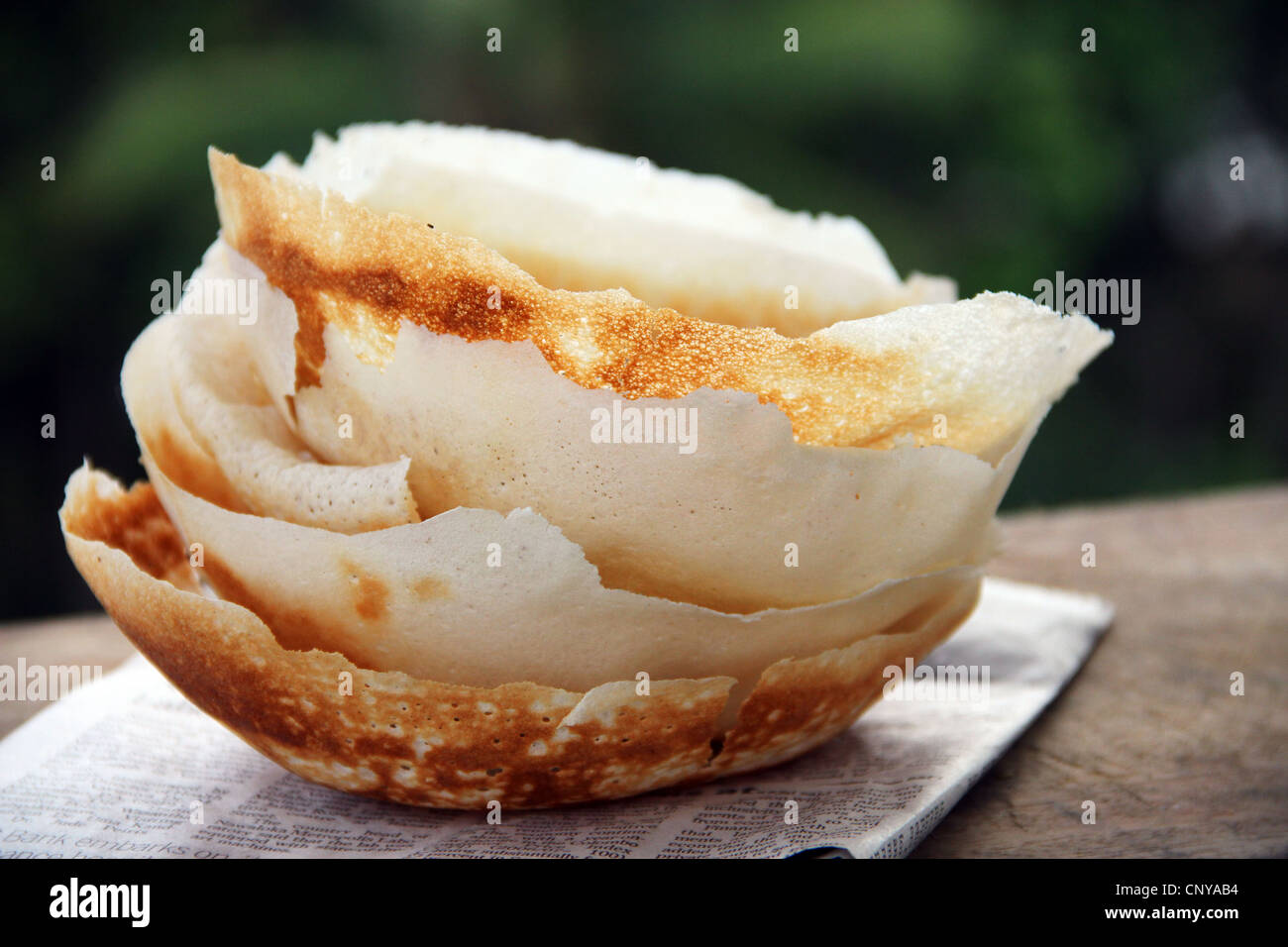 Sri Lanka hoppers with chili sambol Stock Photo Alamy