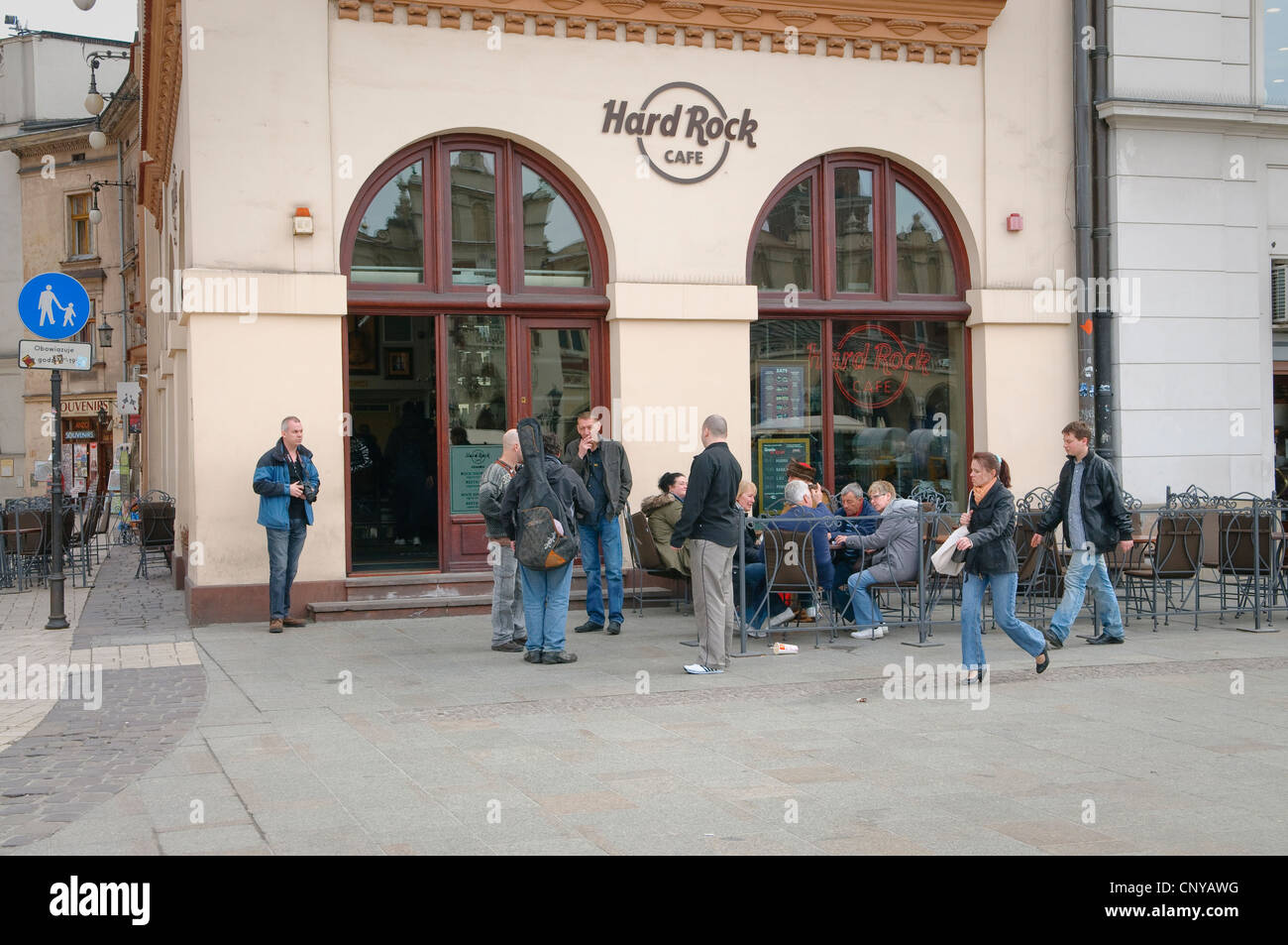 Hard Rock Cafe In Town Square Krakow Poland Stock Photo Alamy