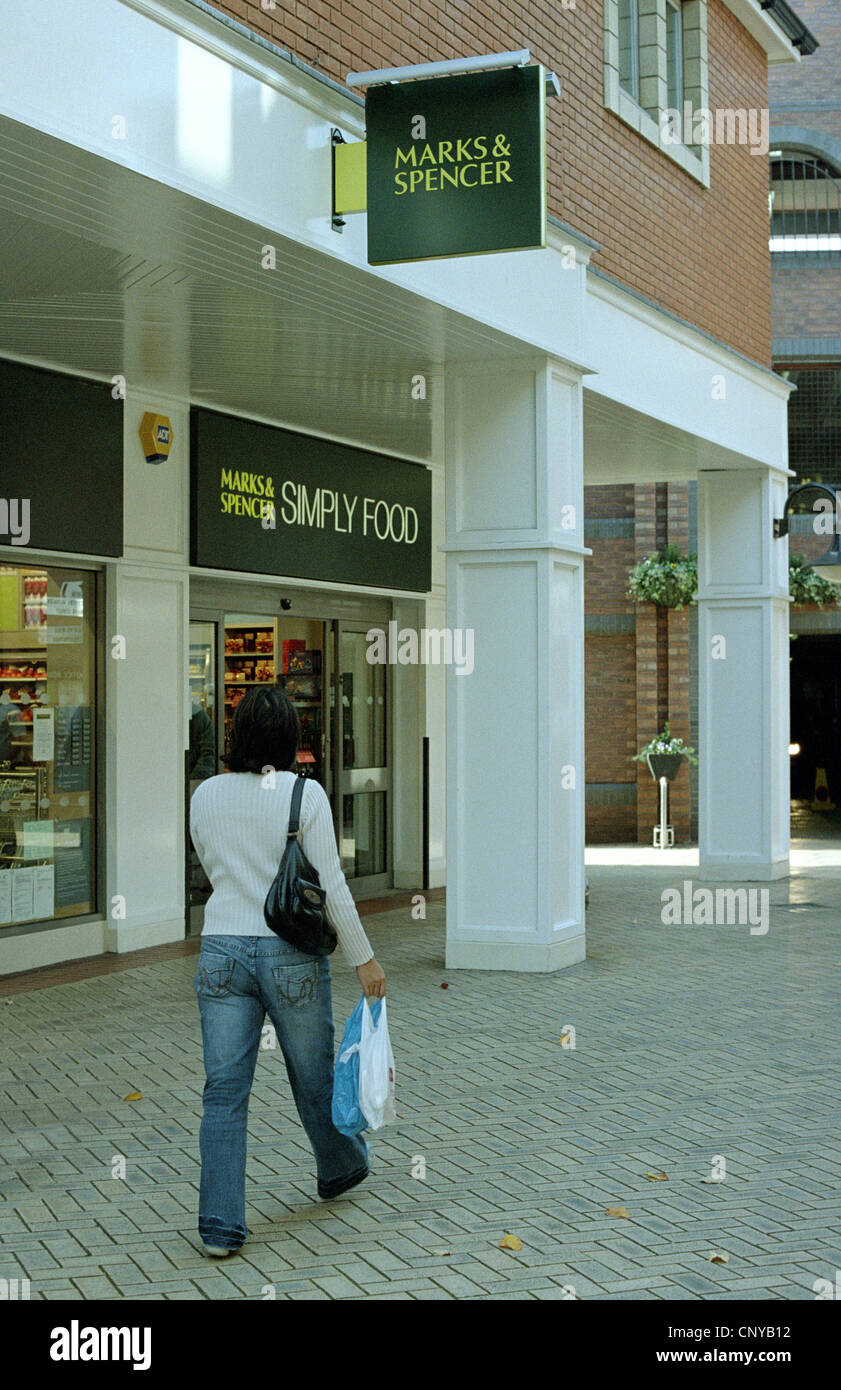 Marks & Spencer Simply Food Yard, Braintree Stock Photo Alamy