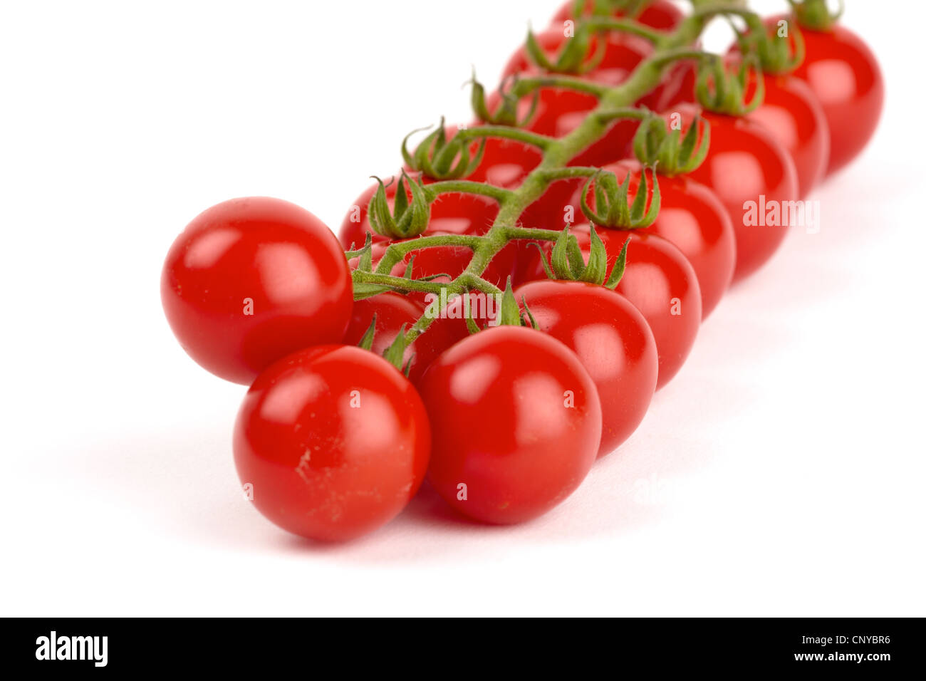 Cherry tomatoes isolated on white background Stock Photo - Alamy