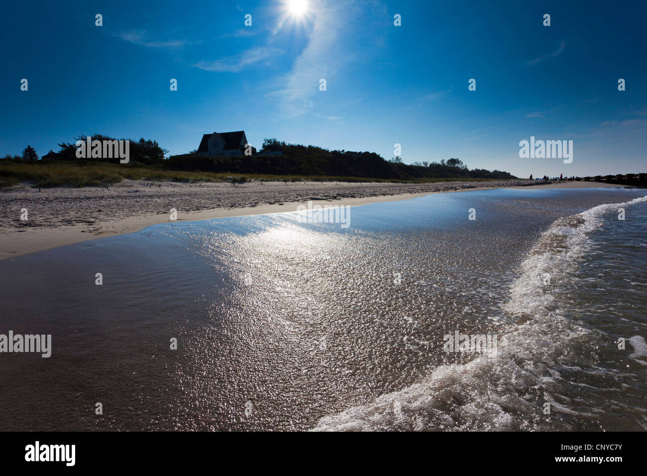 Baltic Sea Coast in autumn, beach impression, Germany, Mecklenburg-Western Pomerania, Darss, Ahrenshoop Stock Photo