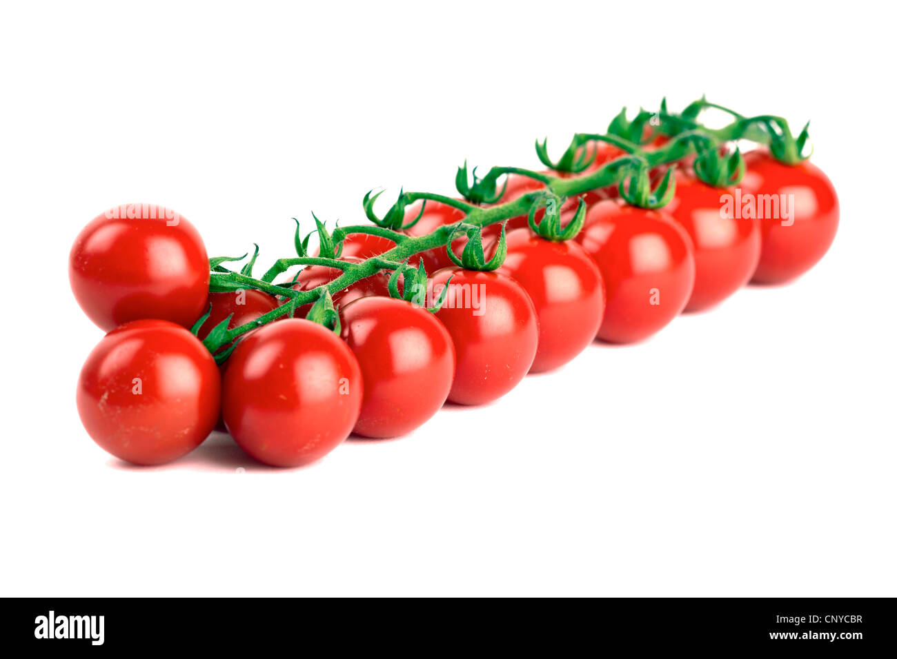 Cherry tomatoes isolated on white background Stock Photo - Alamy