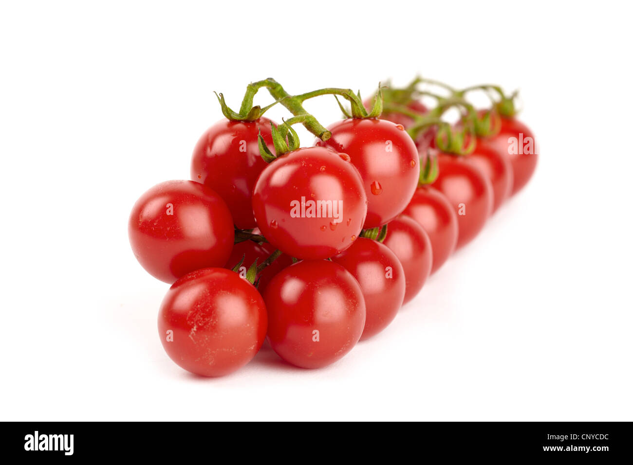 Cherry tomatoes isolated on white background Stock Photo - Alamy