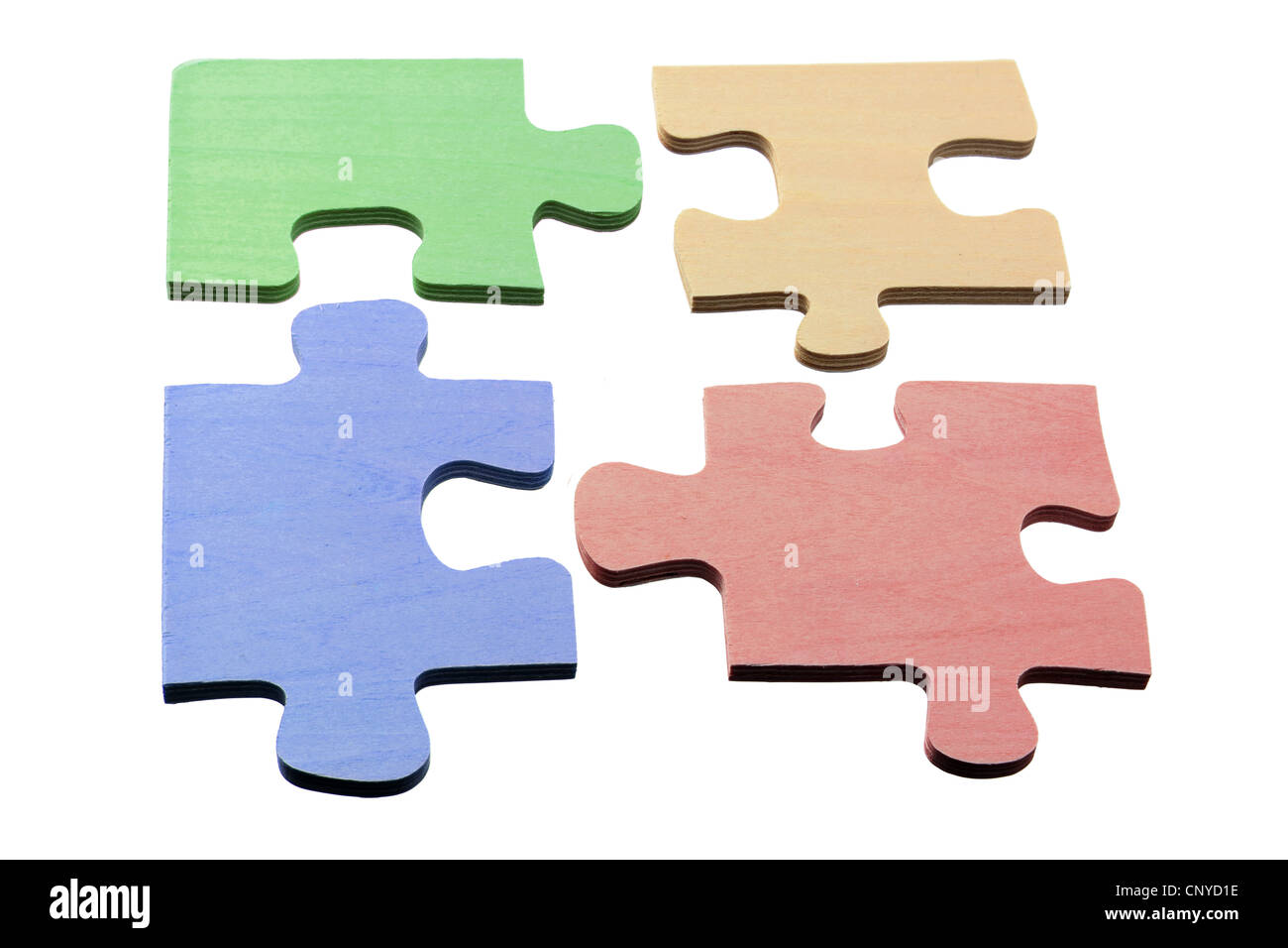 Jigsaw Puzzle Pieces Stock Photo