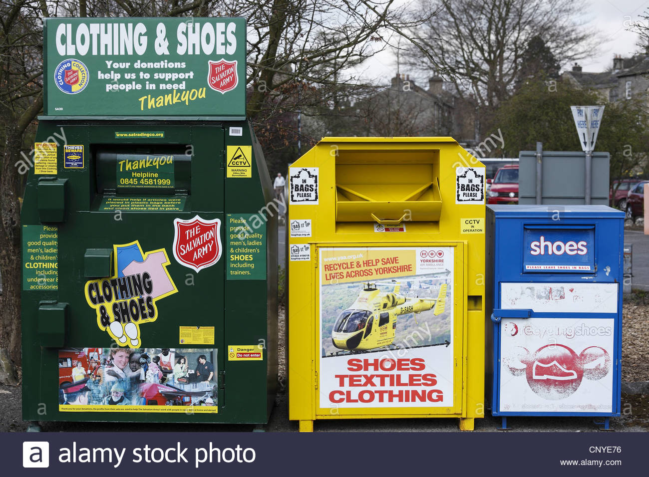 Salvation Army Clothing Recycling High Resolution Stock Photography and