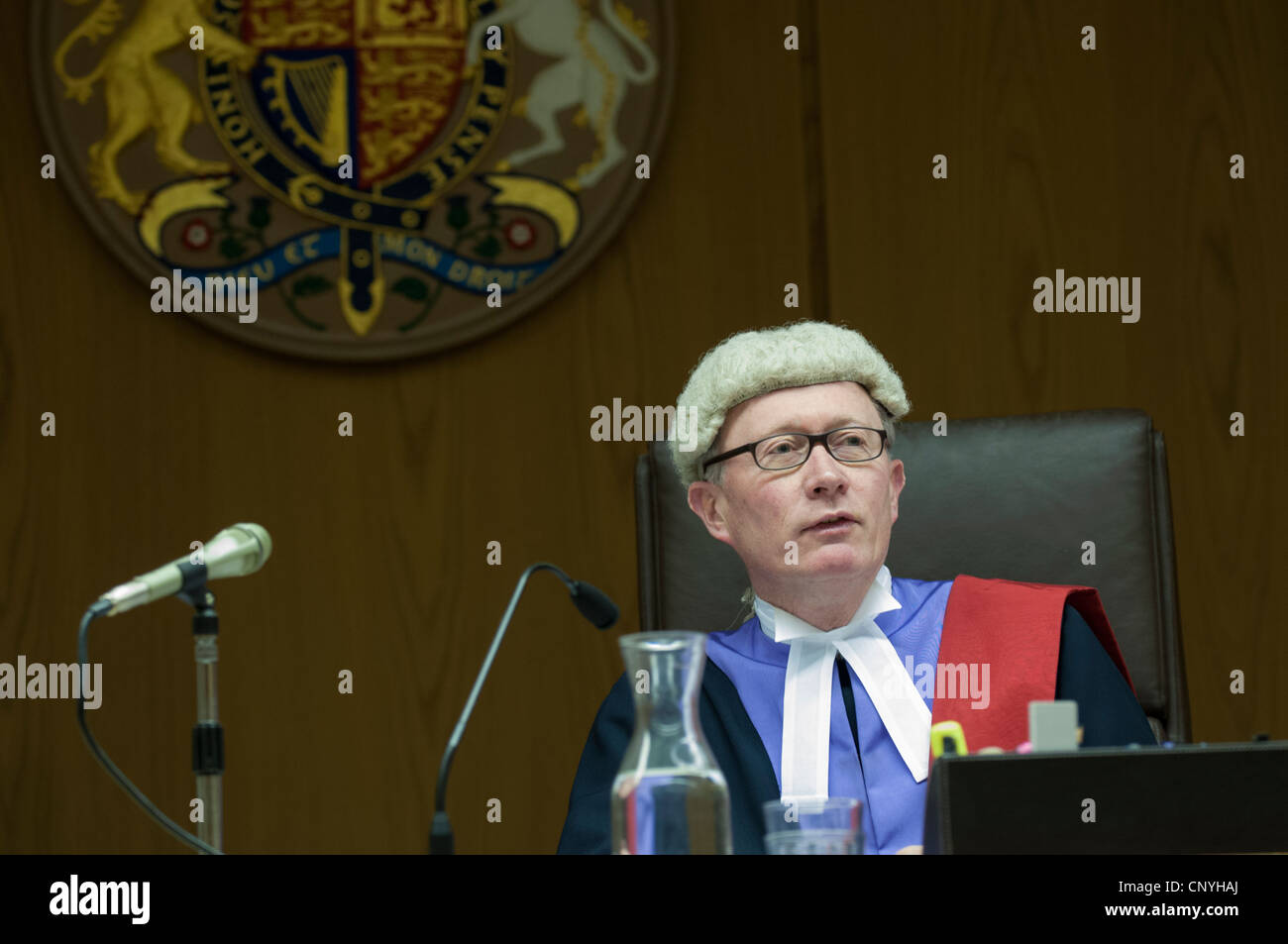 Judge sitting in the Crown Court Stock Photo - Alamy