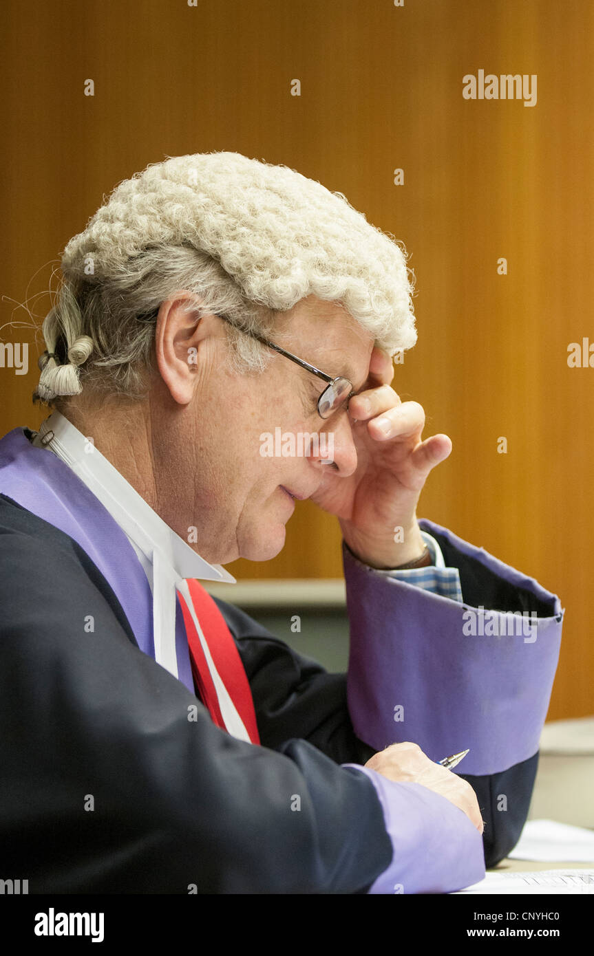 Judge sitting in the Crown Court Stock Photo - Alamy