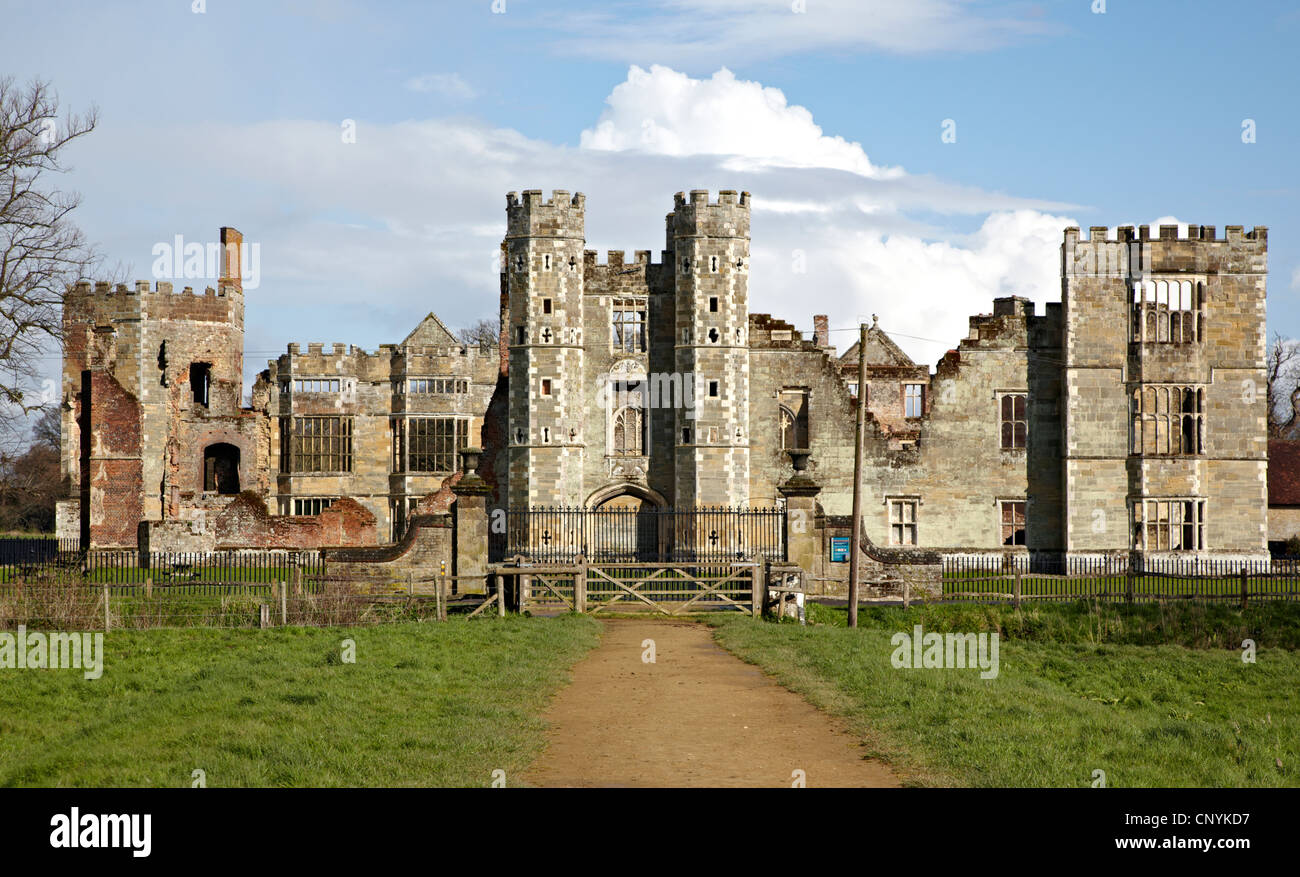 Cowdray Ruins, Midhurst Sussex UK Stock Photo