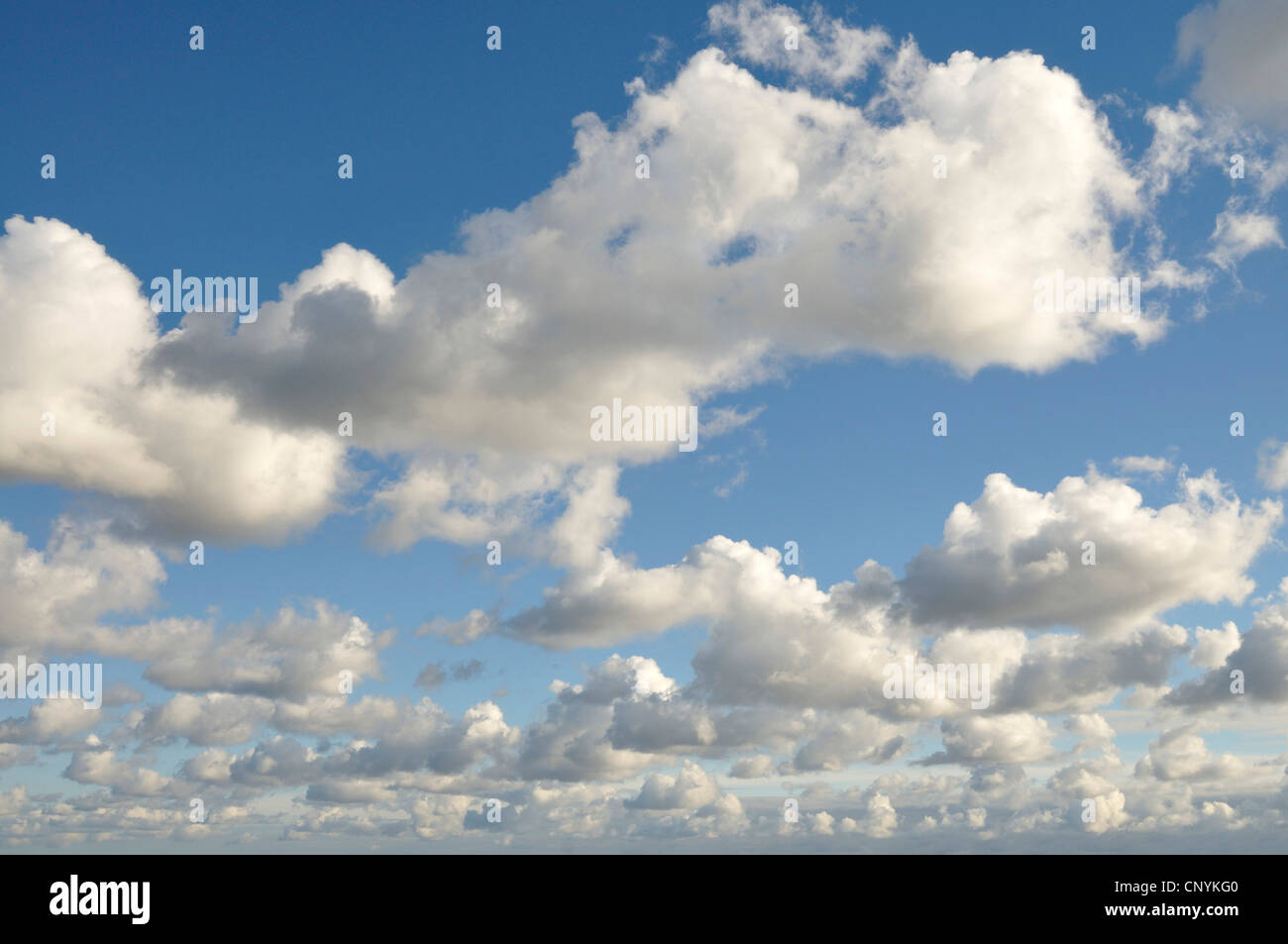 scattered clouds, Germany Stock Photo