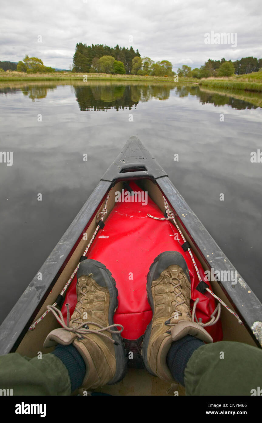 canoe tour on river Spey, United Kingdom, Scotland Stock Photo Alamy